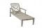 Handmade Teak Wood Beach Chaise Lounge - Faded White Handmade Teak Wood Beach Chaise Lounge - Faded White