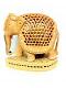 Unique Wood Elephant Statue Sculpture /w Baby Inside Unique Wood Elephant Statue Sculpture /w Baby Inside