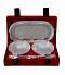 Silver Plated Bowl, Tray & Spoon Set in Red Velvet Gift Box Silver Plated Bowl, Tray & Spoon Set in Red Velvet Gift Box