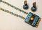 Peacock Blue & Gold Shades Ethnic Style Terracotta Set /w Jhumkas