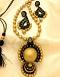 Terracotta Sets, Antique Black & Gold Kavya Maala Terracotta Sets, Antique Black & Gold Kavya Maala