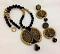 Black & Gold Chandbaali Style Terracotta Set Black & Gold Chandbaali Style Terracotta Set