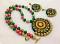 Bright Green, Pink & Gold Chakra Terracotta Set Bright Green, Pink & Gold Chakra Terracotta Set