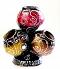 Artistic Handcrafted 4-tier Clay Matka Decor /w Tribal Art