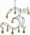 Fine Decorative 1 feet OM Symbol Wind Chime Fine Decorative 1 feet OM Symbol Wind Chime