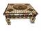 Meenakari Bajot, Golden Handcrafted Table (Chowki) \w Carving Meenakari Bajot, Golden Handcrafted Table (Chowki) \w Carving