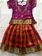 Colorful pattu pavadai for 6 to 7 yr Girls Pavadai Langa Set