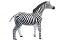 Handmade Tall Zebra Leather Figurine - 33" Handmade Tall Zebra Leather Figurine - 33"