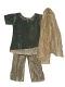 Black & Gold Tissue Pant-style Toddler Salwar Kurta Black & Gold Tissue Pant-style Toddler Salwar Kurta
