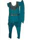 Kids Anarkali Suit, Blue & Gold Georgette Anarkali Churidar Dress Kids Anarkali Suit, Blue & Gold Georgette Anarkali Churidar Dress
