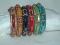Colorful Fancy Lac Metal Bangles / Kada For Adults, Size 2/8 XL Colorful Fancy Lac Metal Bangles / Kada For Adults, Size 2/8 XL