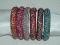 Fancy Lac Indian Metal Bangles For Adults, Size 2/8 XL Fancy Lac Indian Metal Bangles For Adults, Size 2/8 XL