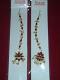 Gold Color Maang Tika Jewelry From India W/ Red Stones