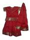 South Indian Lehenga Choli, Kids Maroon Pattu Langa Blouse South Indian Lehenga Choli, Kids Maroon Pattu Langa Blouse