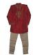 Boys Formal Red Embossed Kurta Pajama Outfit Boys Formal Red Embossed Kurta Pajama Outfit