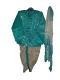 Readymade Dhoti Kurta In Light Blue & Cream For Toddler Boys Readymade Dhoti Kurta In Light Blue & Cream For Toddler Boys