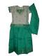Kids Pavada Blouse From South India In Sea Green & Cream