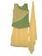 Pant Style Salwar Kameez For Girls In Yellow & Green