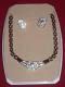 Stone-work Silver Finish Necklace Set From India Stone-work Silver Finish Necklace Set From India