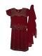 Dressy Lehanga Choli, Maroon Stonework Indian Outfit For Kids Dressy Lehanga Choli, Maroon Stonework Indian Outfit For Kids