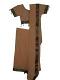 Saree For Kids / Teens, Readymade Georgette Light Brown Saree