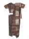 Readymade Pleated Saree, Dark Brown Silk Saree For Girls Readymade Pleated Saree, Dark Brown Silk Saree For Girls