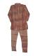 Kids Kurta Pajama Set In Shaded Gold & Maroon Color