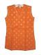 Trendy Orange Cotton Sleeveless Kurti / Tunic For Women Trendy Orange Cotton Sleeveless Kurti / Tunic For Women