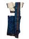 Readymade Blue Silk Printed Saree Costume Readymade Blue Silk Printed Saree Costume