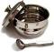 Stainless Steel Ghee Pot (Ghilodi) with Lid & Spoon