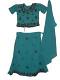 Gorgeous Blue Crepe Lehenga Choli For Teen & Little Girls Gorgeous Blue Crepe Lehenga Choli For Teen & Little Girls