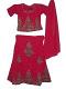Ghagra Choli For Teens & Kids, Hot-Pink Dressy Indian Suit