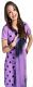 Cotton Churidar Suit in Lavender with Embroidery & Bootis