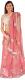 Indian Bridal Wear, Peach Pink Net Bridal Lehanga Choli