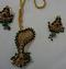 Golden Necklace & Earrings Set with Green Beads Golden Necklace & Earrings Set with Green Beads