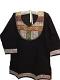 Black Cotton Plus Size Indian Kurti / Tunic For Women
