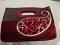 Handmade Red Velvet & Jute Trendy handbag Handmade Red Velvet & Jute Trendy handbag