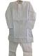 Cotton White & Blue Striped Readymade Kids Kurta Pajama Set Cotton White & Blue Striped Readymade Kids Kurta Pajama Set