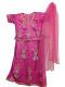 Stunning Pink Kundan Stone Work Net Lehenga Choli Stunning Pink Kundan Stone Work Net Lehenga Choli