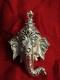 Ganesha Wall Art, Lord Ganpati Silver Color Wall Hanging Idol Ganesha Wall Art, Lord Ganpati Silver Color Wall Hanging Idol