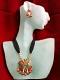 Handmade Rajasthani Jewelry With Minakari Peacock Pendant Handmade Rajasthani Jewelry With Minakari Peacock Pendant