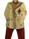 Cream Raw Silk Party-wear Sherwani Kurta For Boys Cream Raw Silk Party-wear Sherwani Kurta For Boys