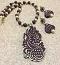 Handcrafted Embossed Brown/Gold Terracotta Jewelry Set Handcrafted Embossed Brown/Gold Terracotta Jewelry Set