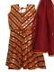 Sleeveless Orange/Maroon Traditional Chaniya Choli Outfit Sleeveless Orange/Maroon Traditional Chaniya Choli Outfit