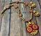 Red & Yellow Handcrafted Polymer Clay Art Jewelry Set Red & Yellow Handcrafted Polymer Clay Art Jewelry Set