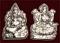 Small Pure Silver Statue of Ganesh & Lakshmi - 20 gms Small Pure Silver Statue of Ganesh & Lakshmi - 20 gms