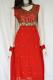 Bright Red Anarkali Suit with Gold Beads & Sequins Bright Red Anarkali Suit with Gold Beads & Sequins