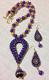 Tear Drop Purple Terracotta Necklace & Earrings Set!!!!! Tear Drop Purple Terracotta Necklace & Earrings Set!!!!!