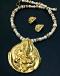 Antique Gold Ganesha Microplated Pendant & Earrings