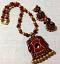 Terracotta Twin peacock Set with Matching Peacock Jhumkas Terracotta Twin peacock Set with Matching Peacock Jhumkas